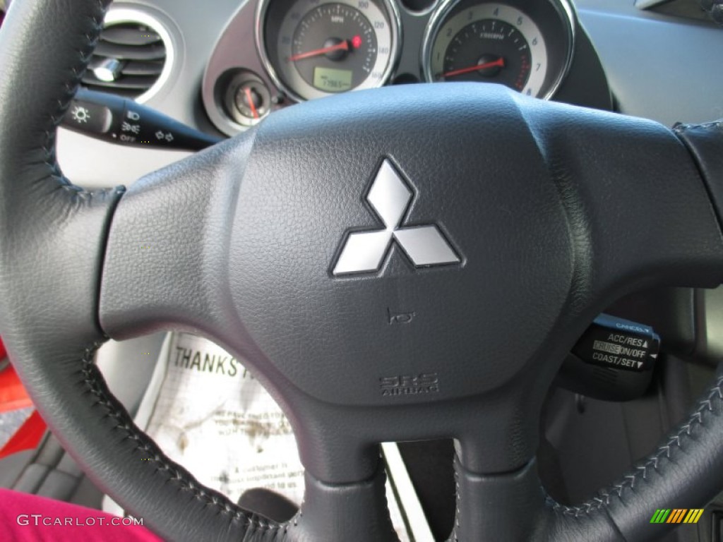 2011 Eclipse Spyder GT - Rave Red / Dark Charcoal photo #13