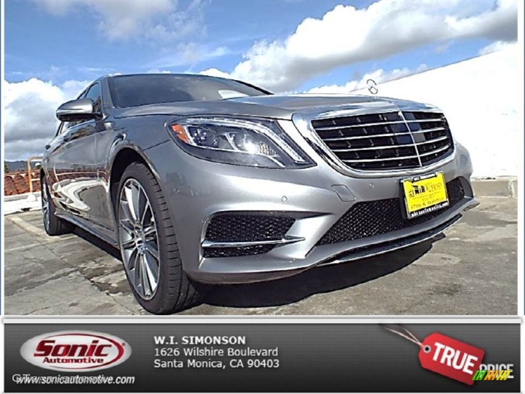 2015 S 550 Sedan - Palladium Silver Metallic / Black photo #1