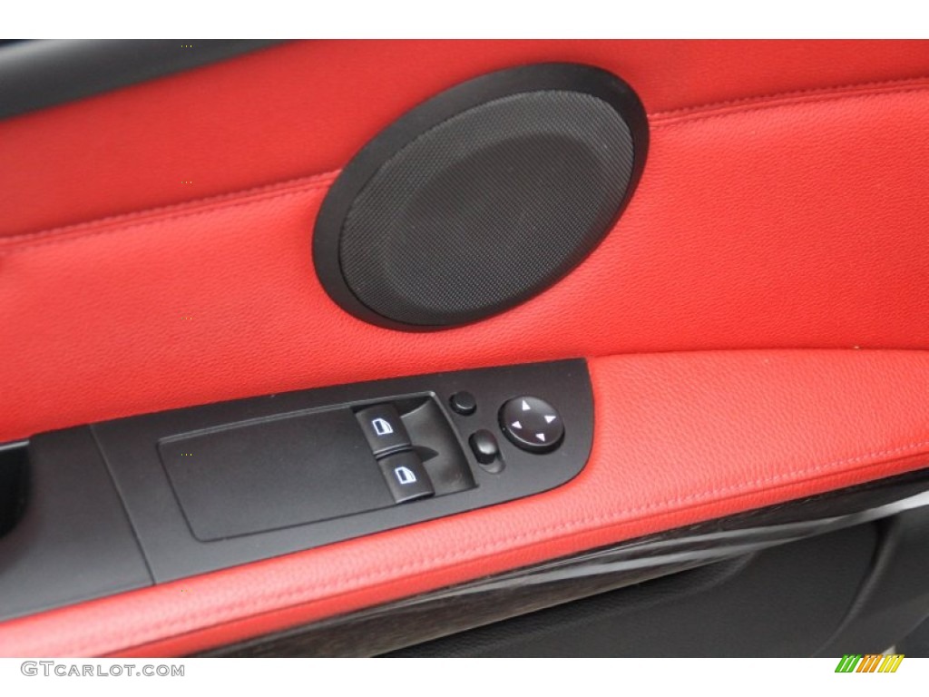 2011 3 Series 335i Coupe - Space Gray Metallic / Coral Red/Black Dakota Leather photo #10
