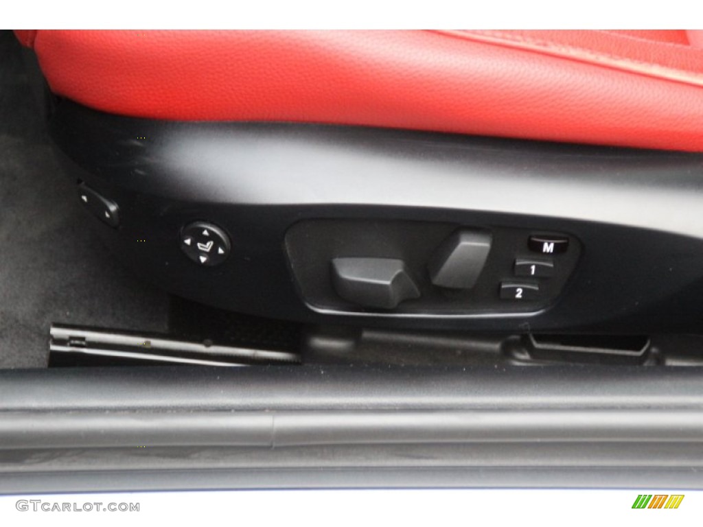 2011 3 Series 335i Coupe - Space Gray Metallic / Coral Red/Black Dakota Leather photo #13
