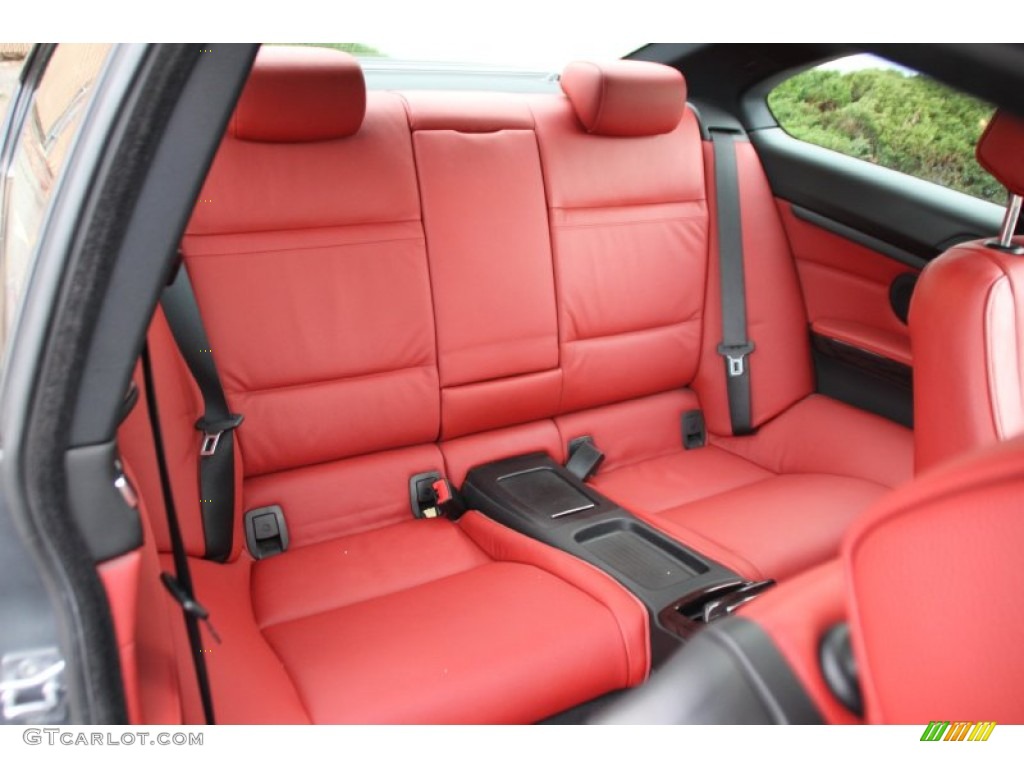 2011 3 Series 335i Coupe - Space Gray Metallic / Coral Red/Black Dakota Leather photo #26