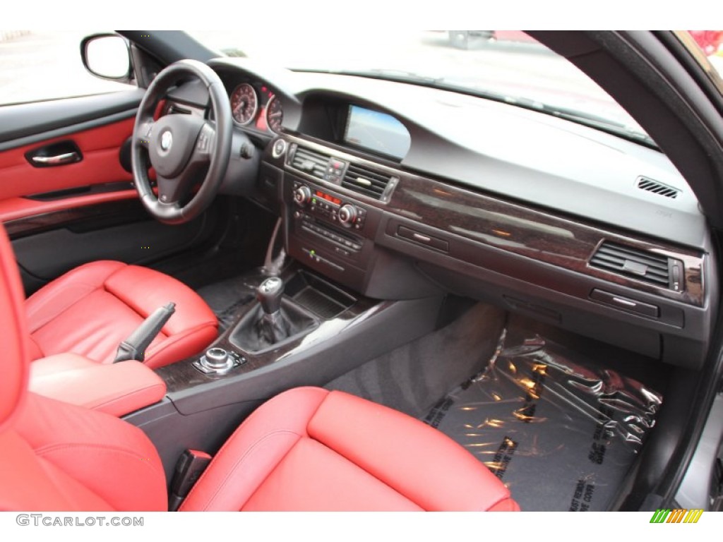 2011 3 Series 335i Coupe - Space Gray Metallic / Coral Red/Black Dakota Leather photo #27