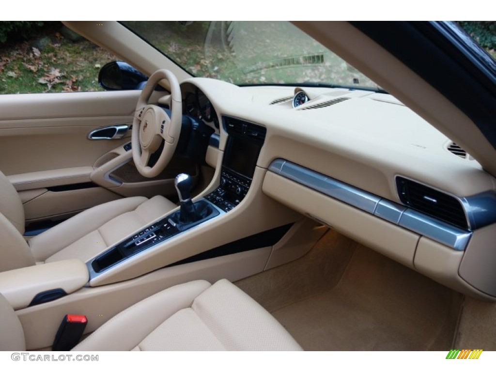 2013 Porsche 911 Carrera S Cabriolet Luxor Beige Dashboard Photo #99646360