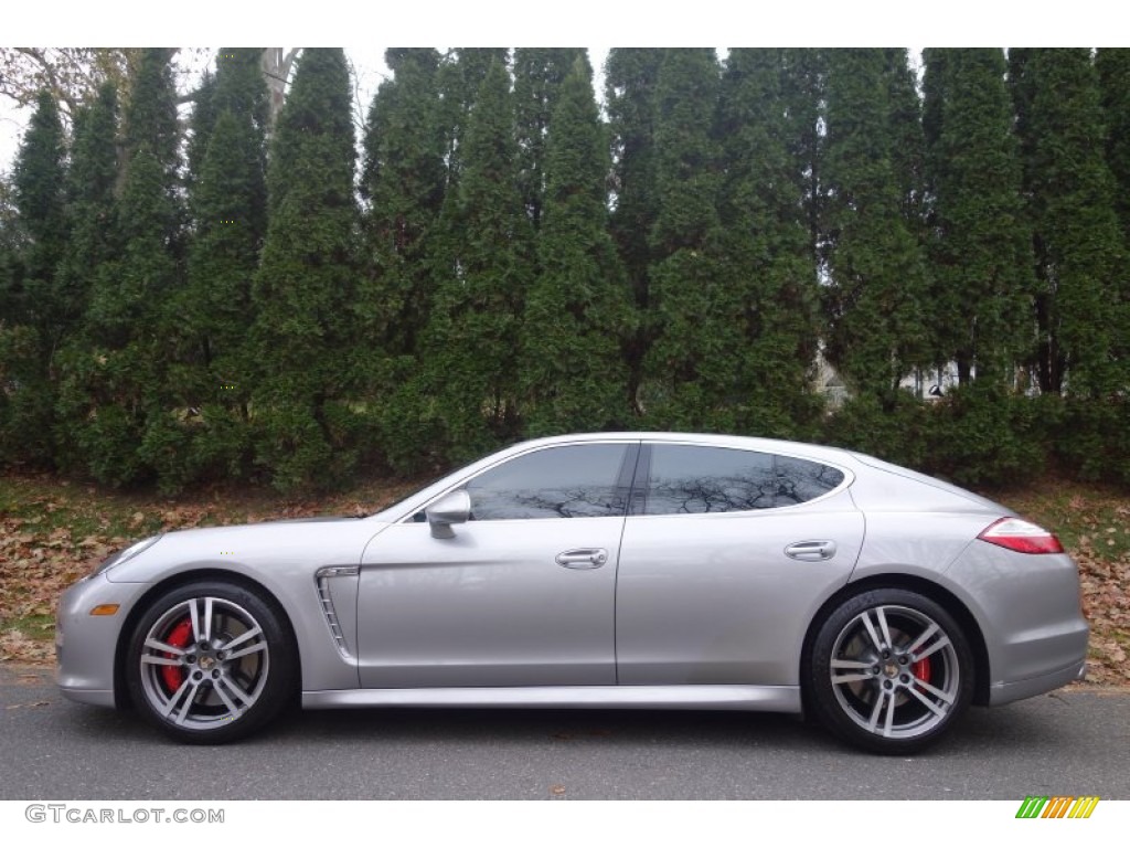 2010 Panamera Turbo - GT Silver Metallic / Cognac/Cedar Natural Leather photo #3