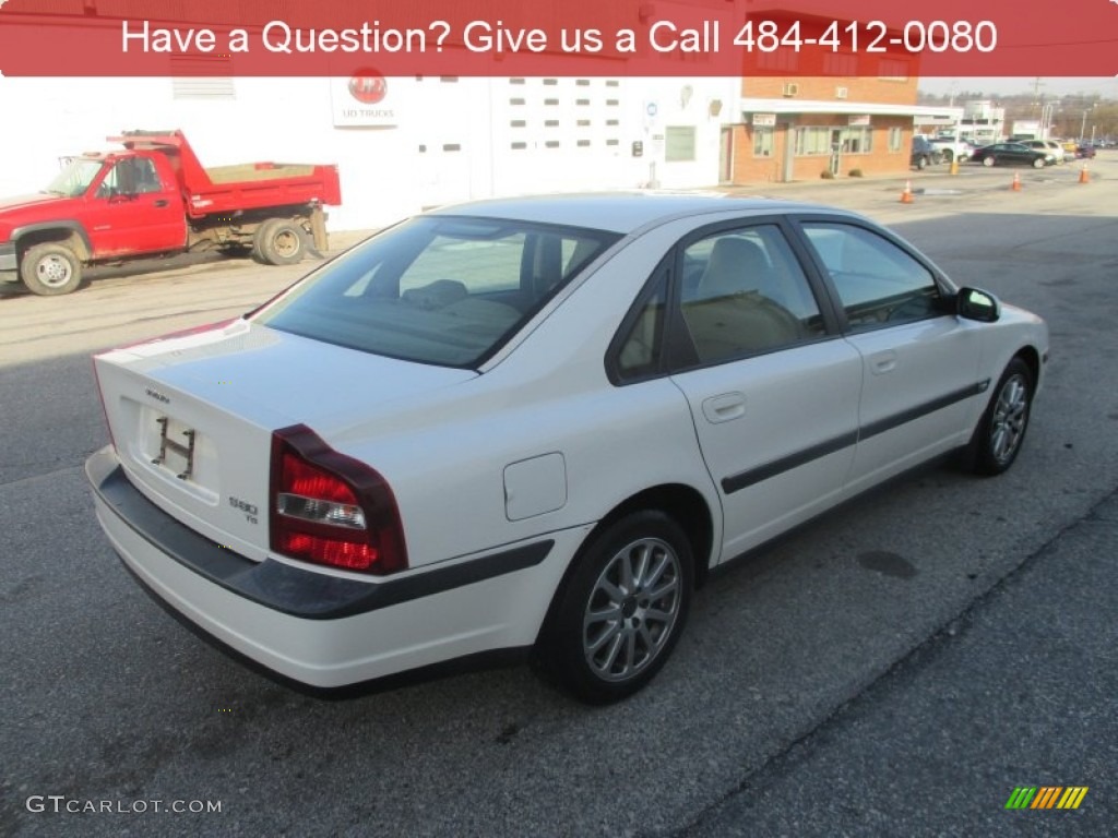 2001 S80 T6 - White / Taupe/Light Taupe photo #3