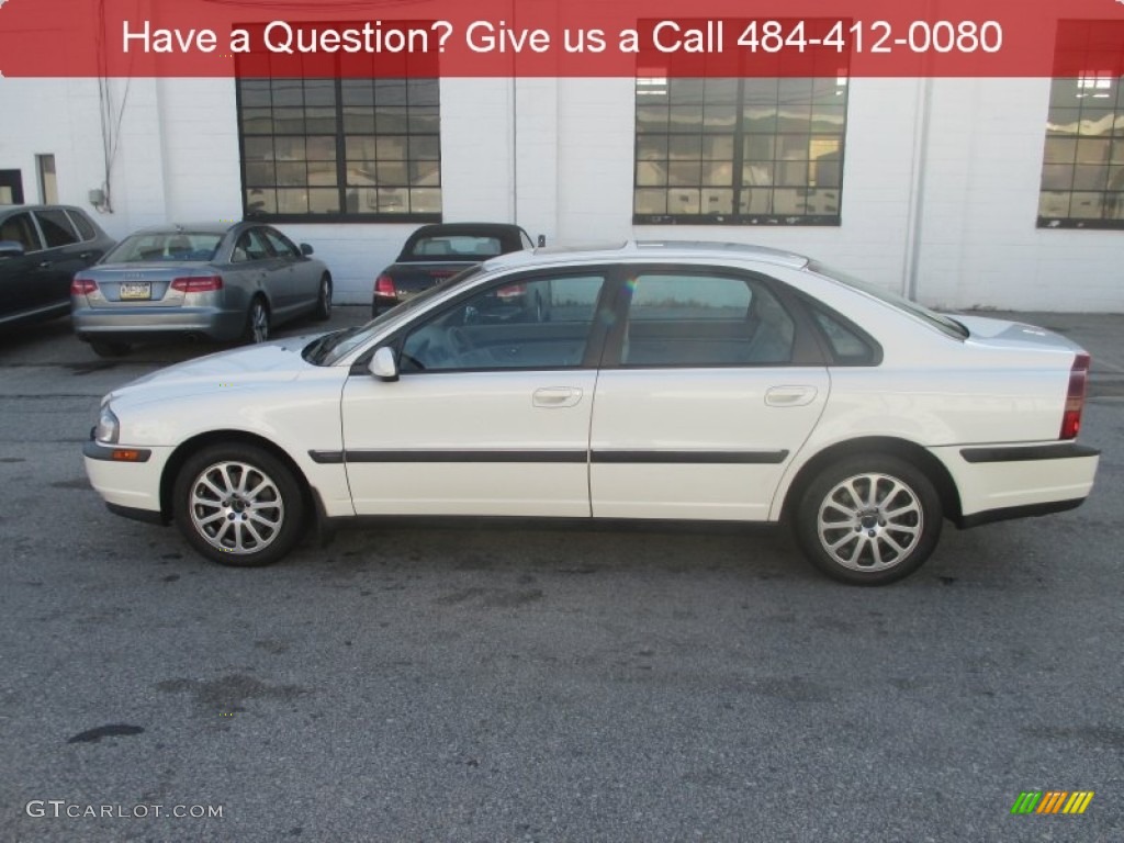2001 S80 T6 - White / Taupe/Light Taupe photo #7