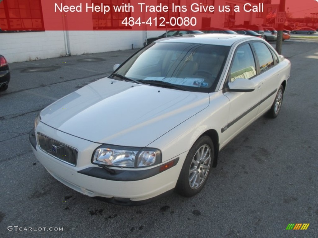 2001 S80 T6 - White / Taupe/Light Taupe photo #8