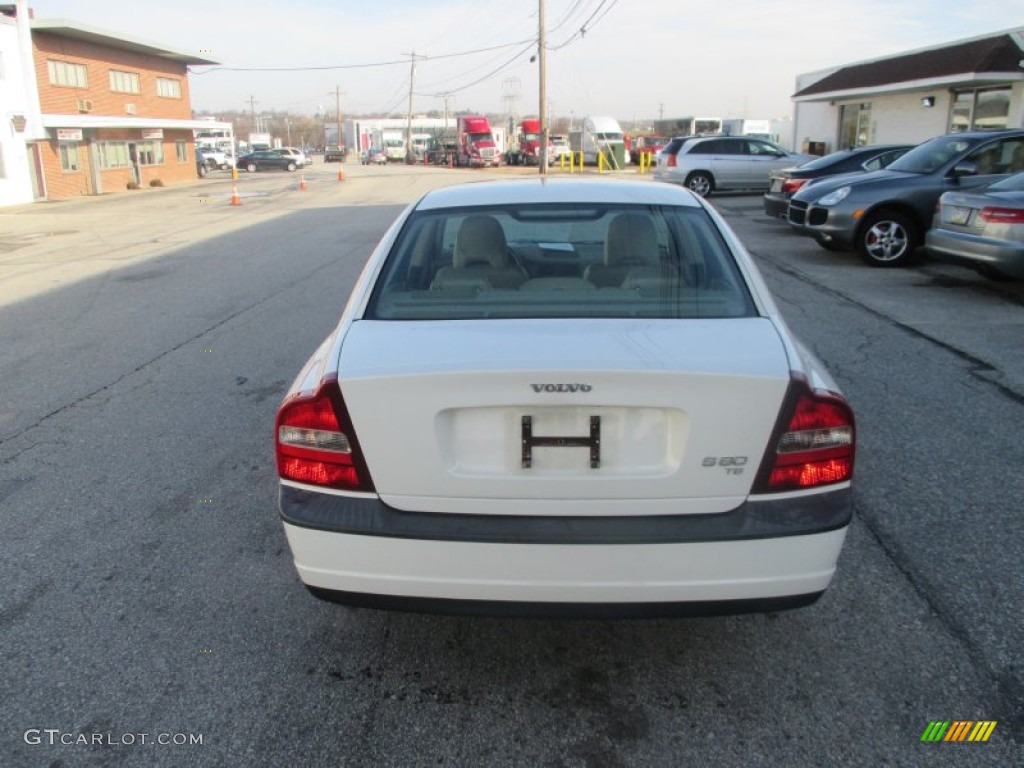 2001 S80 T6 - White / Taupe/Light Taupe photo #9