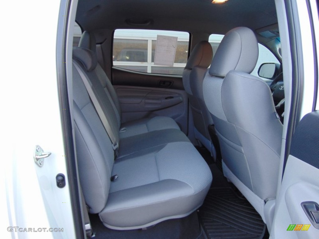 2015 Tacoma TRD Sport Double Cab 4x4 - Super White / Graphite photo #18