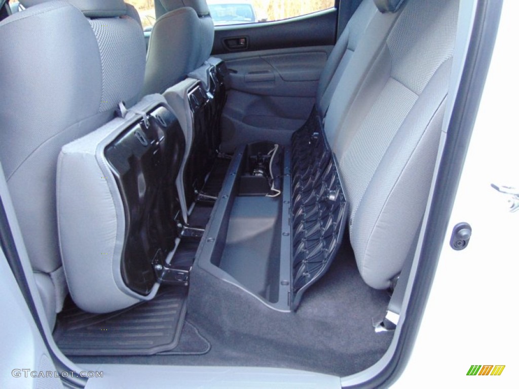2015 Tacoma TRD Sport Double Cab 4x4 - Super White / Graphite photo #20