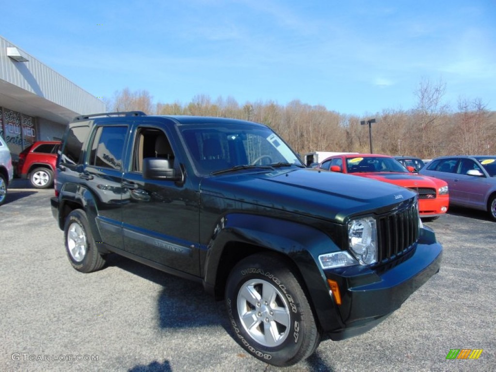 2010 Liberty Sport 4x4 - Natural Green Pearl / Pastel Pebble Beige photo #1
