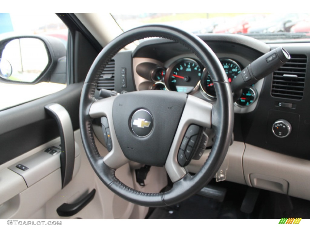 2011 Silverado 1500 LT Regular Cab 4x4 - Black / Light Titanium/Ebony photo #11