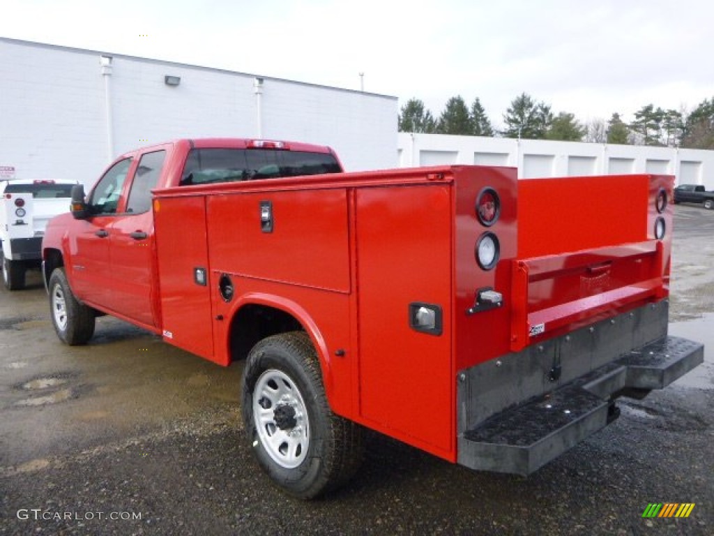 Victory Red 2015 Chevrolet Silverado 3500HD WT Double Cab 4x4 Utility Exterior Photo #99650179
