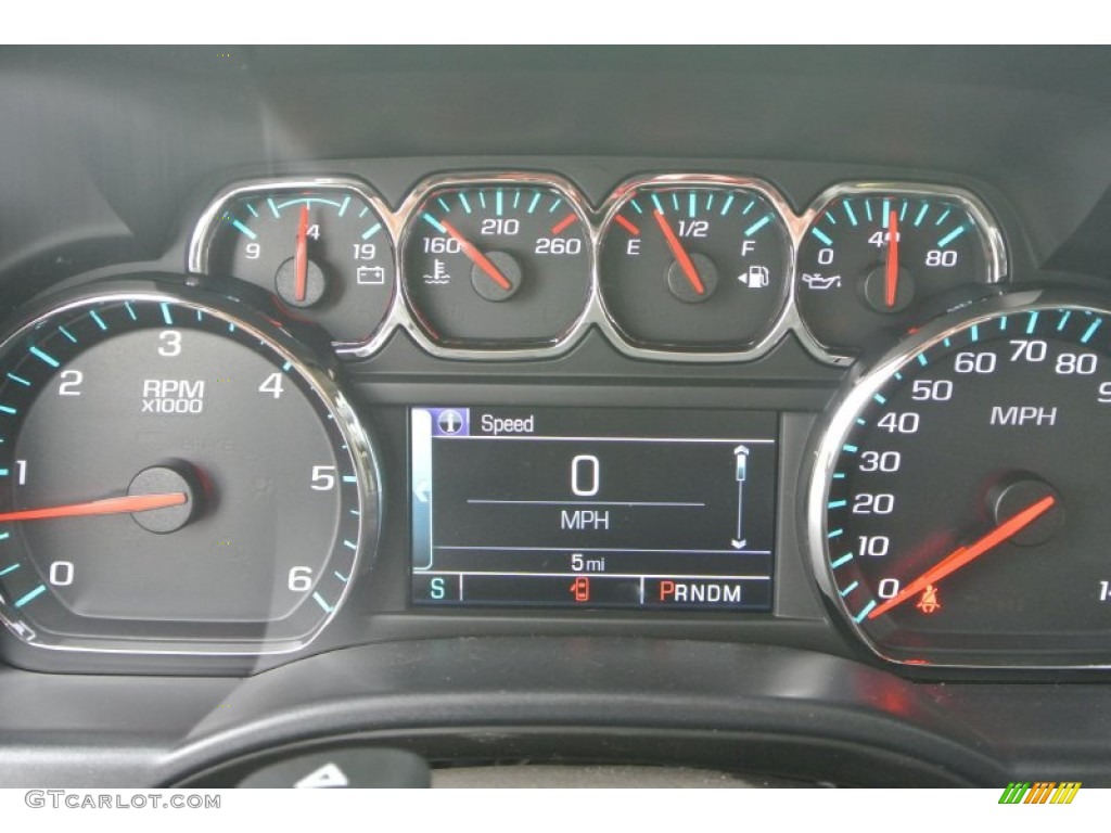 2015 Chevrolet Silverado 1500 LT Crew Cab 4x4 Gauges Photo #99650445