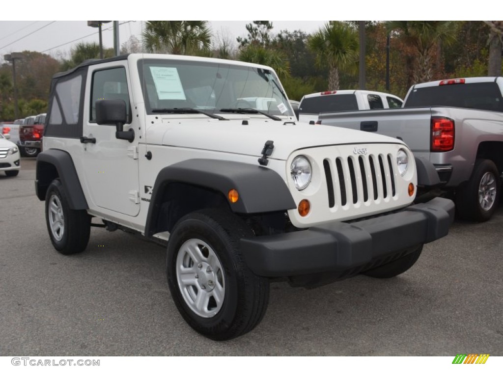 2009 Wrangler X 4x4 - Stone White / Dark Slate Gray/Medium Slate Gray photo #1