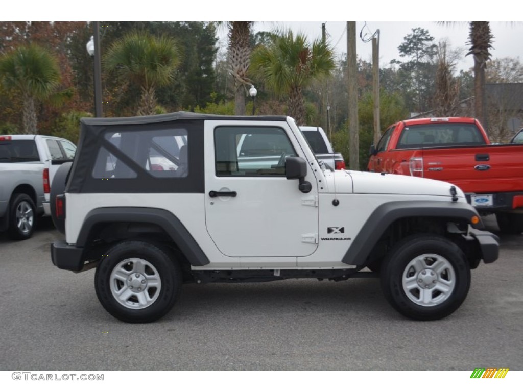 2009 Wrangler X 4x4 - Stone White / Dark Slate Gray/Medium Slate Gray photo #2