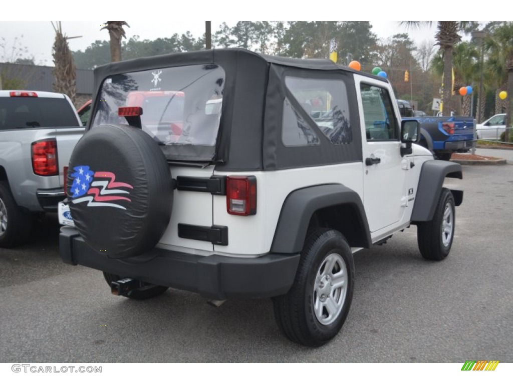 2009 Wrangler X 4x4 - Stone White / Dark Slate Gray/Medium Slate Gray photo #3