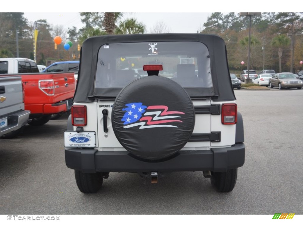 2009 Wrangler X 4x4 - Stone White / Dark Slate Gray/Medium Slate Gray photo #4