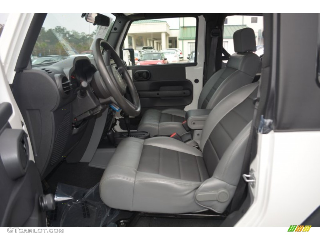 2009 Wrangler X 4x4 - Stone White / Dark Slate Gray/Medium Slate Gray photo #9