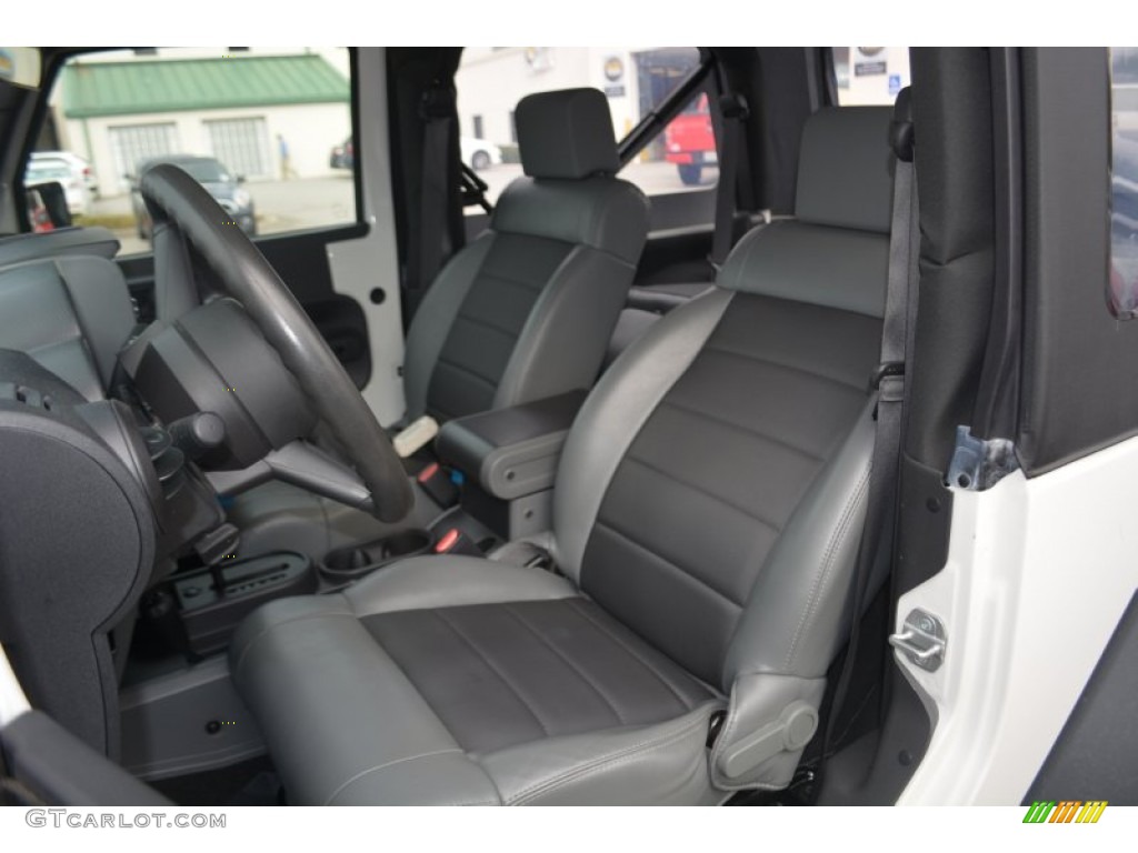 2009 Wrangler X 4x4 - Stone White / Dark Slate Gray/Medium Slate Gray photo #10
