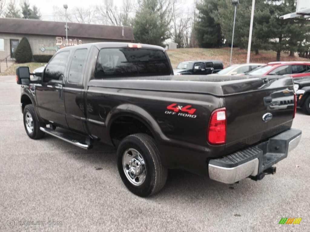 2008 F250 Super Duty XLT SuperCab 4x4 - Dark Stone Metallic / Camel photo #3