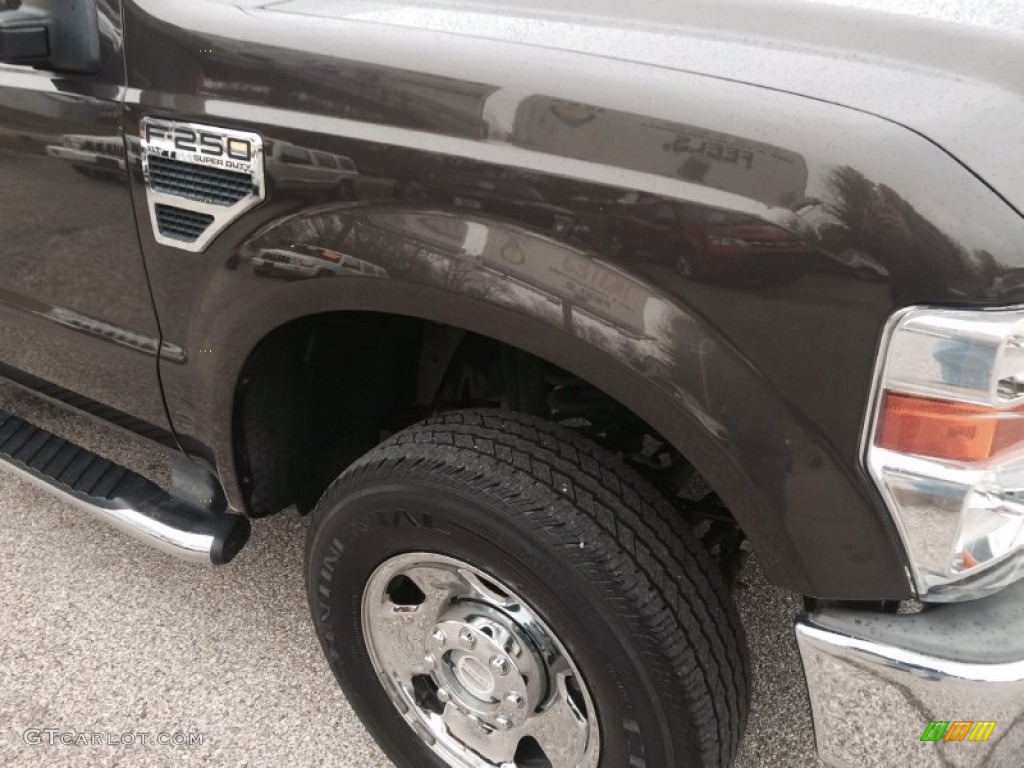 2008 F250 Super Duty XLT SuperCab 4x4 - Dark Stone Metallic / Camel photo #29
