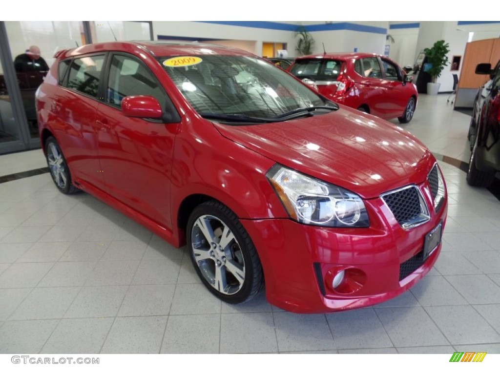2009 Vibe GT - Red Hot Metallic / Ebony photo #3