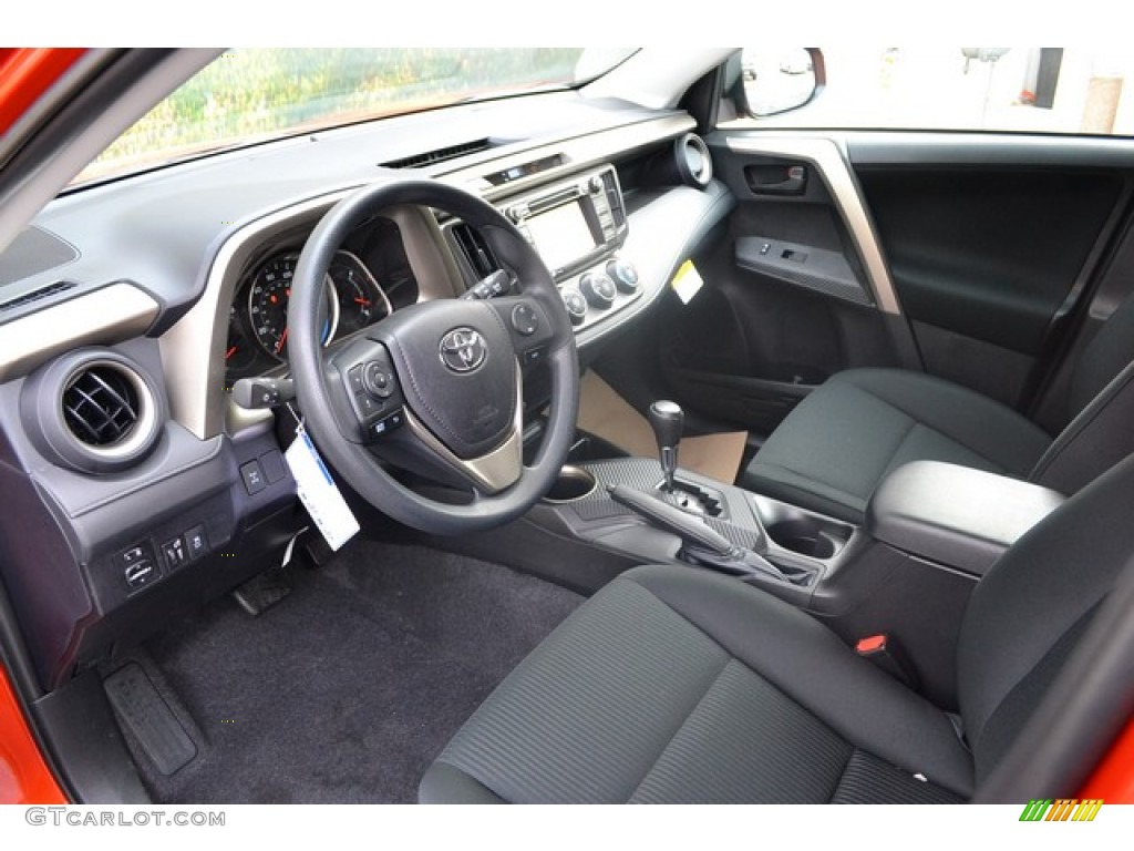 Black Interior 2015 Toyota RAV4 LE AWD Photo #99653917