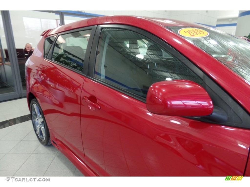 2009 Vibe GT - Red Hot Metallic / Ebony photo #9