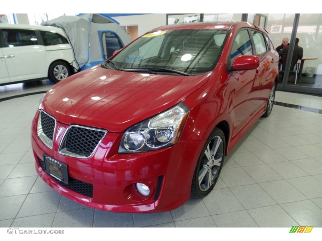 2009 Vibe GT - Red Hot Metallic / Ebony photo #11