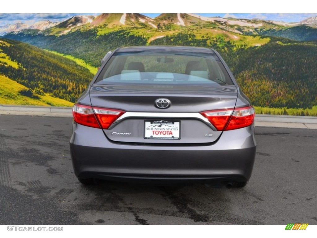 2015 Camry LE - Predawn Gray Mica / Ash photo #4