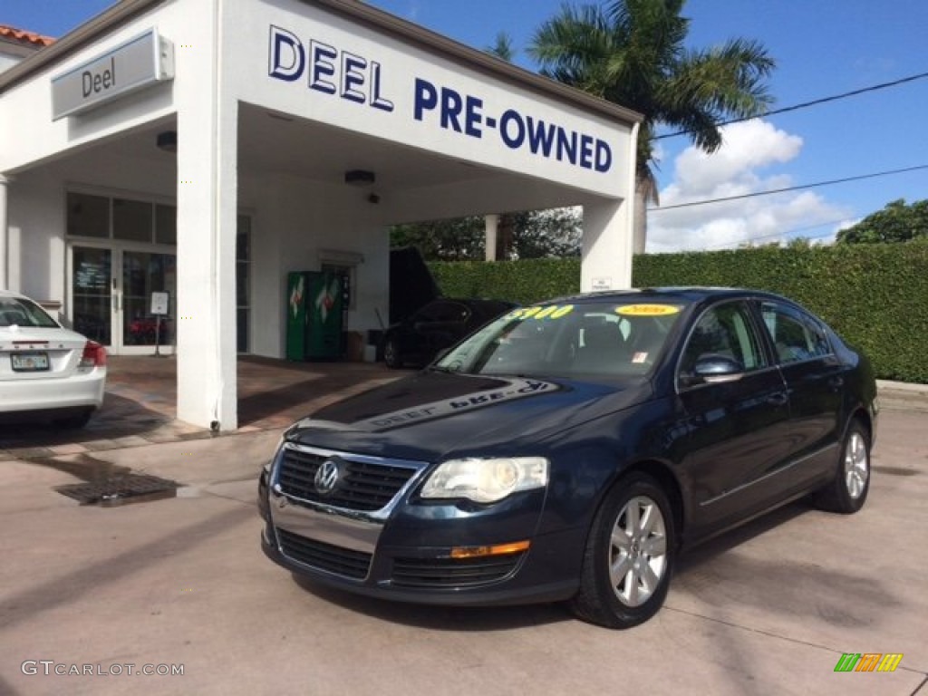 2006 Passat 2.0T Sedan - Blue Graphite Metallic / Classic Grey photo #1