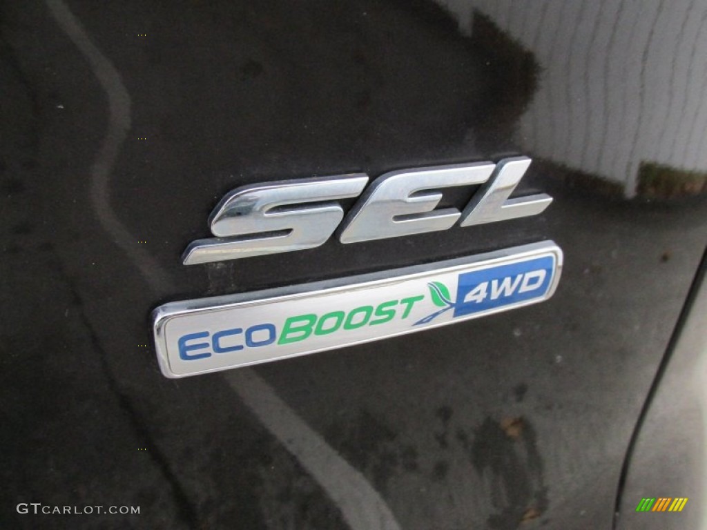 2013 Escape SEL 1.6L EcoBoost 4WD - Tuxedo Black Metallic / Medium Light Stone photo #6
