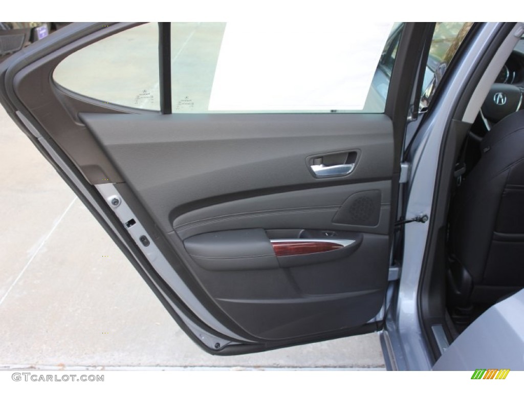 2015 Acura TLX 3.5 Technology SH-AWD Ebony Door Panel Photo #99659713