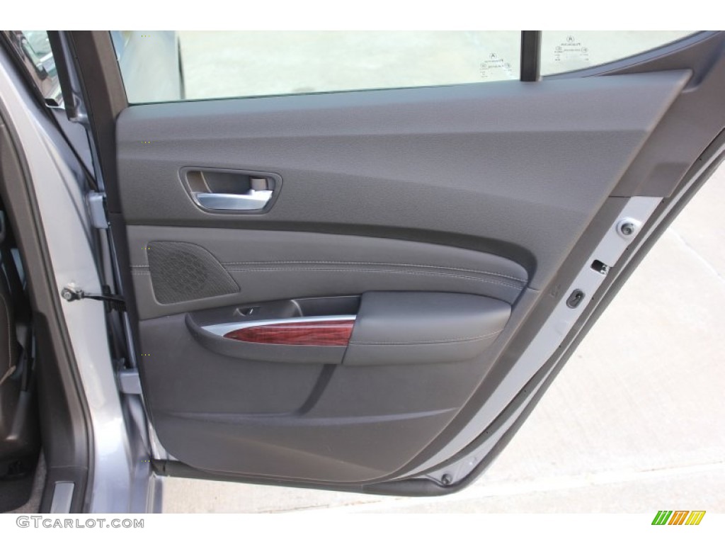 2015 Acura TLX 3.5 Technology SH-AWD Ebony Door Panel Photo #99659814