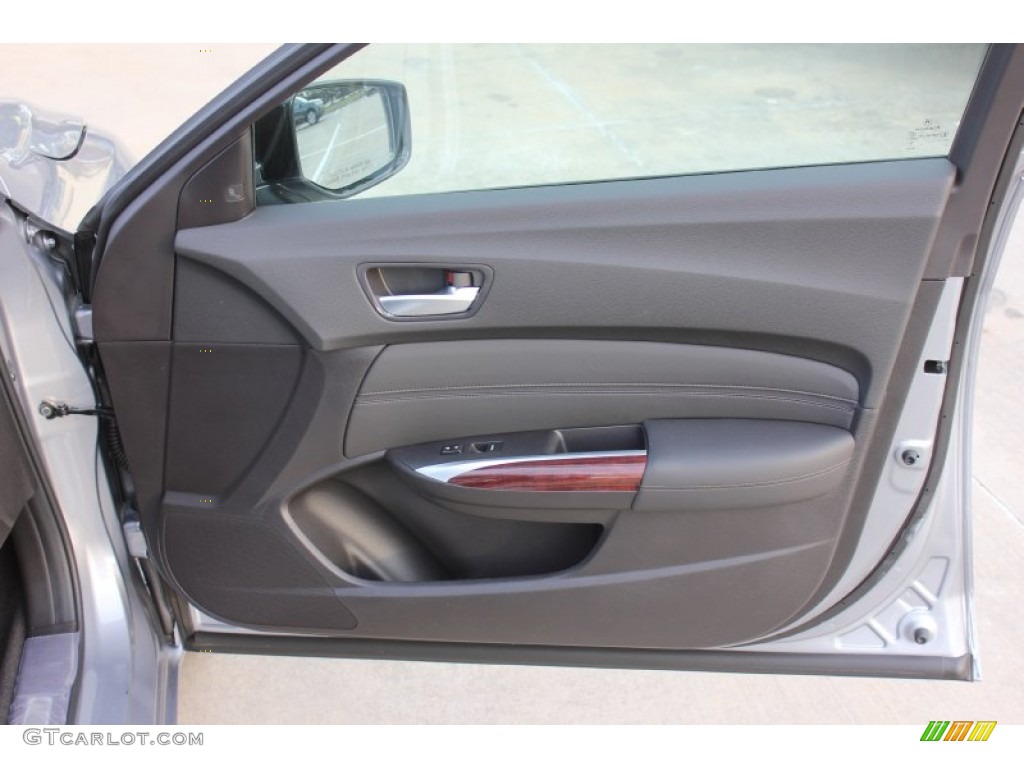 2015 Acura TLX 3.5 Technology SH-AWD Ebony Door Panel Photo #99659863