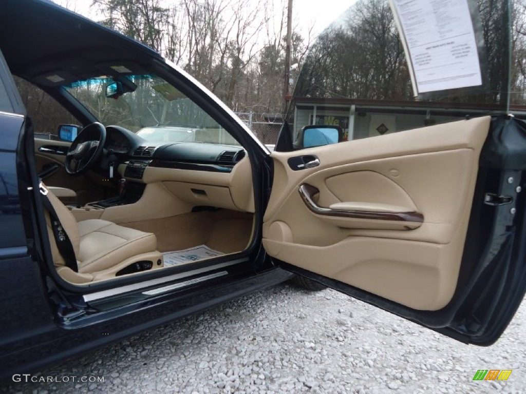 2003 3 Series 330i Convertible - Black Sapphire Metallic / Sand photo #28