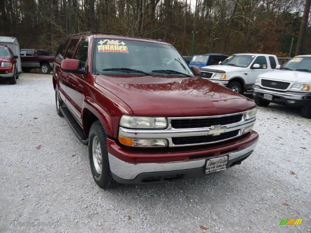 2002 Suburban 1500 LT 4x4 - Redfire Metallic / Medium Gray/Neutral photo #3