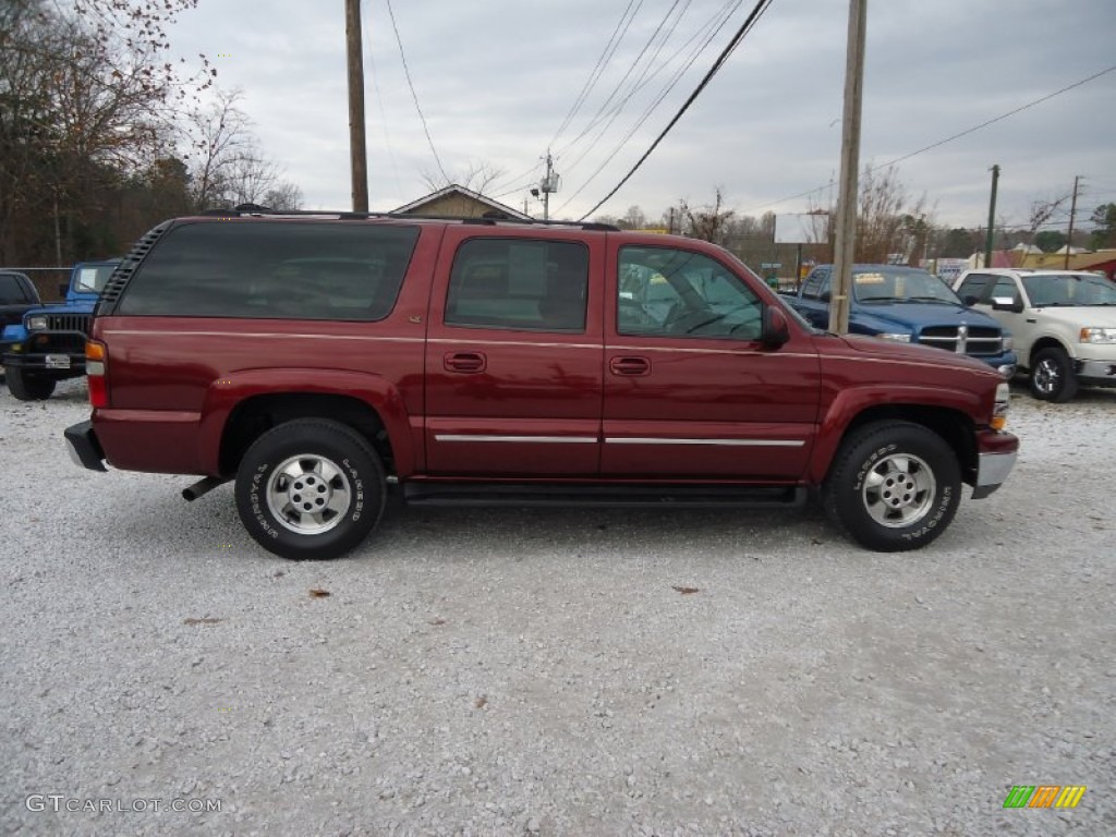 2002 Suburban 1500 LT 4x4 - Redfire Metallic / Medium Gray/Neutral photo #4