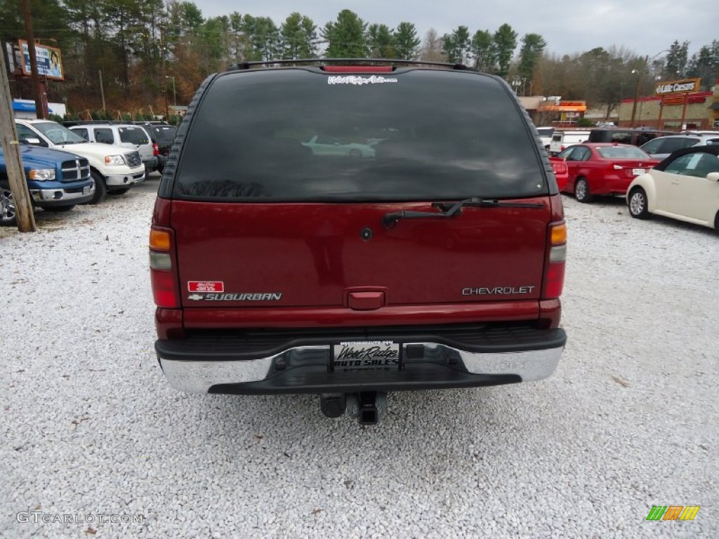 2002 Suburban 1500 LT 4x4 - Redfire Metallic / Medium Gray/Neutral photo #6