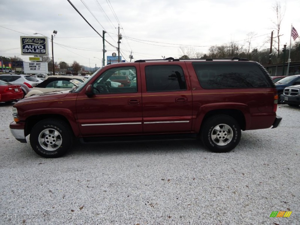 2002 Suburban 1500 LT 4x4 - Redfire Metallic / Medium Gray/Neutral photo #8