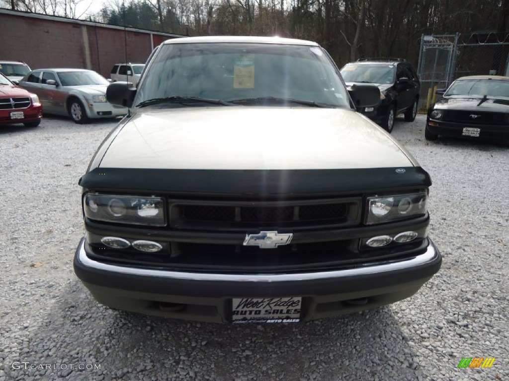 2001 S10 LS Crew Cab 4x4 - Light Pewter Metallic / Graphite photo #2