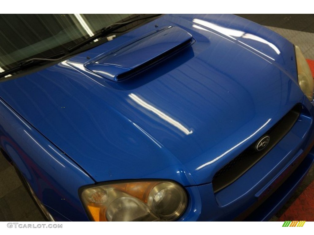 2004 Impreza WRX Sport Wagon - WR Blue Pearl / Dark Gray photo #55