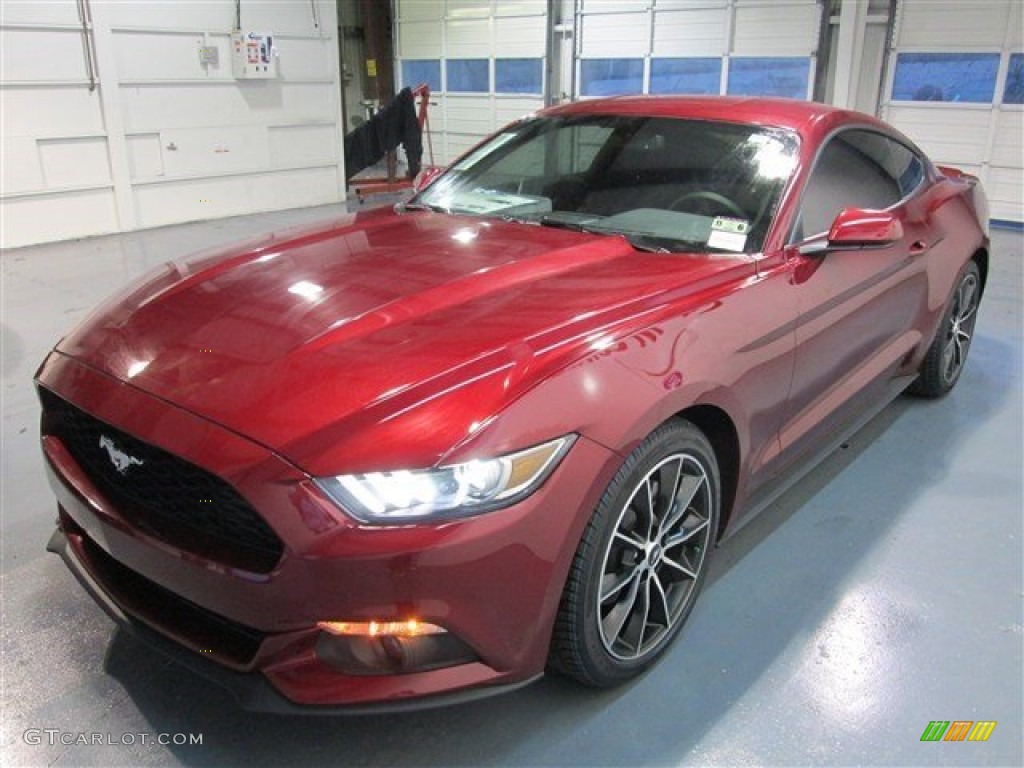 2015 Mustang EcoBoost Coupe - Ruby Red Metallic / Ebony photo #3