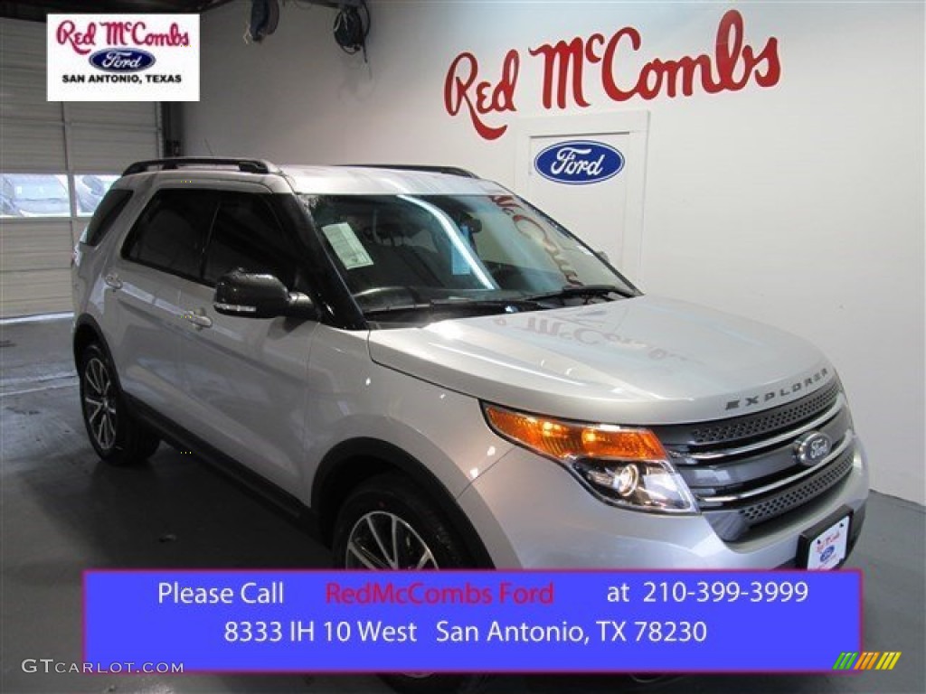 2015 Explorer XLT - Ingot Silver / Charcoal Black photo #1