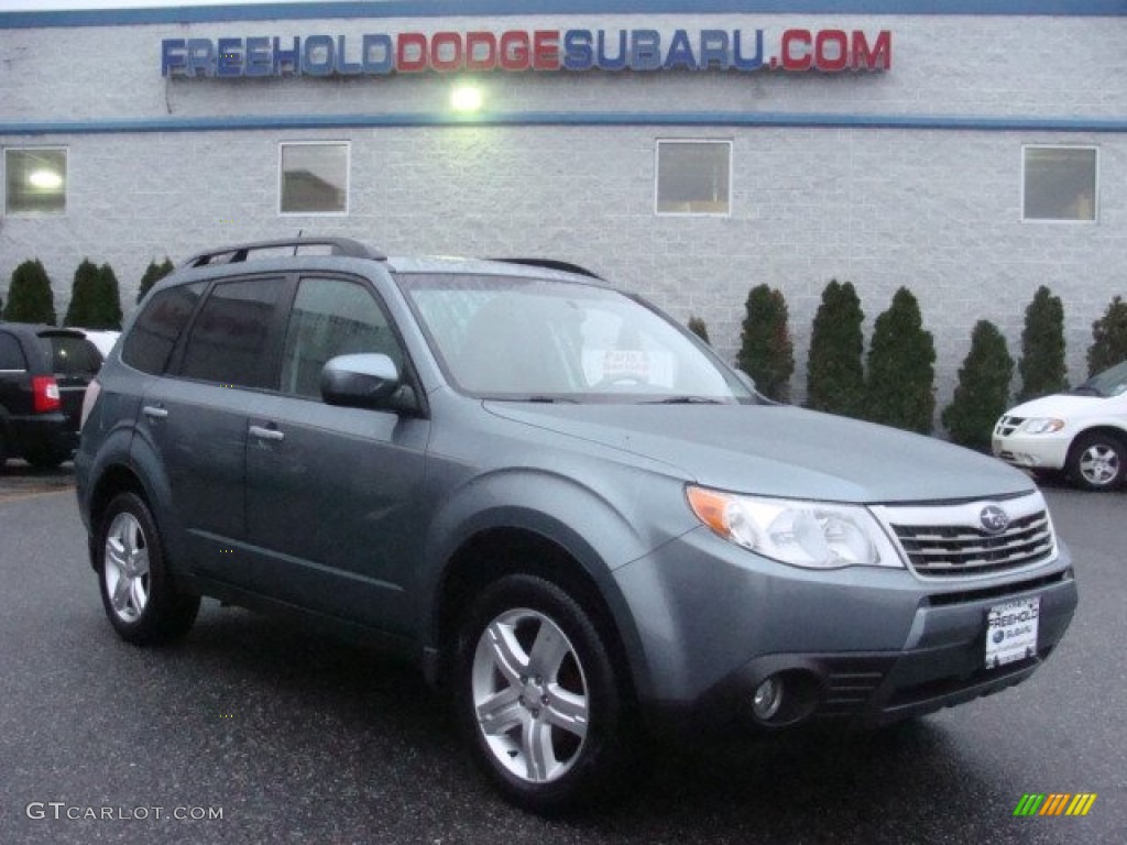2009 Forester 2.5 X Limited - Sage Green Metallic / Platinum photo #1