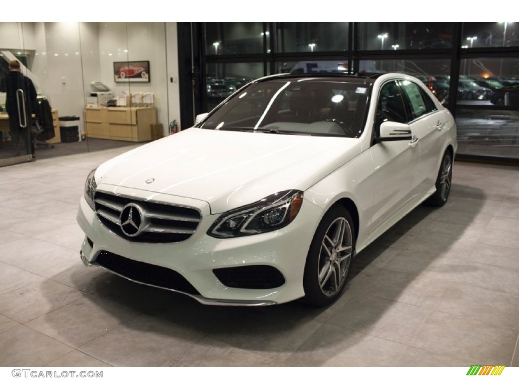 2015 E 350 4Matic Sedan - Polar White / Chestnut Brown/Black photo #2