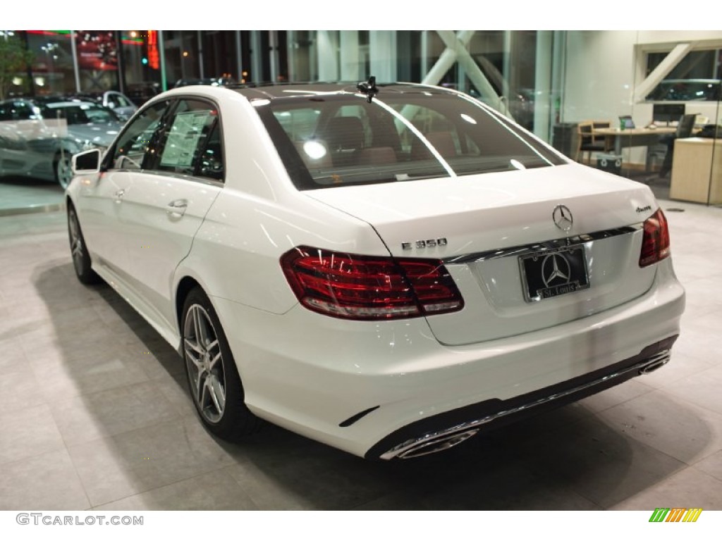 2015 E 350 4Matic Sedan - Polar White / Chestnut Brown/Black photo #5