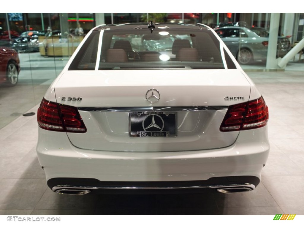 2015 E 350 4Matic Sedan - Polar White / Chestnut Brown/Black photo #7