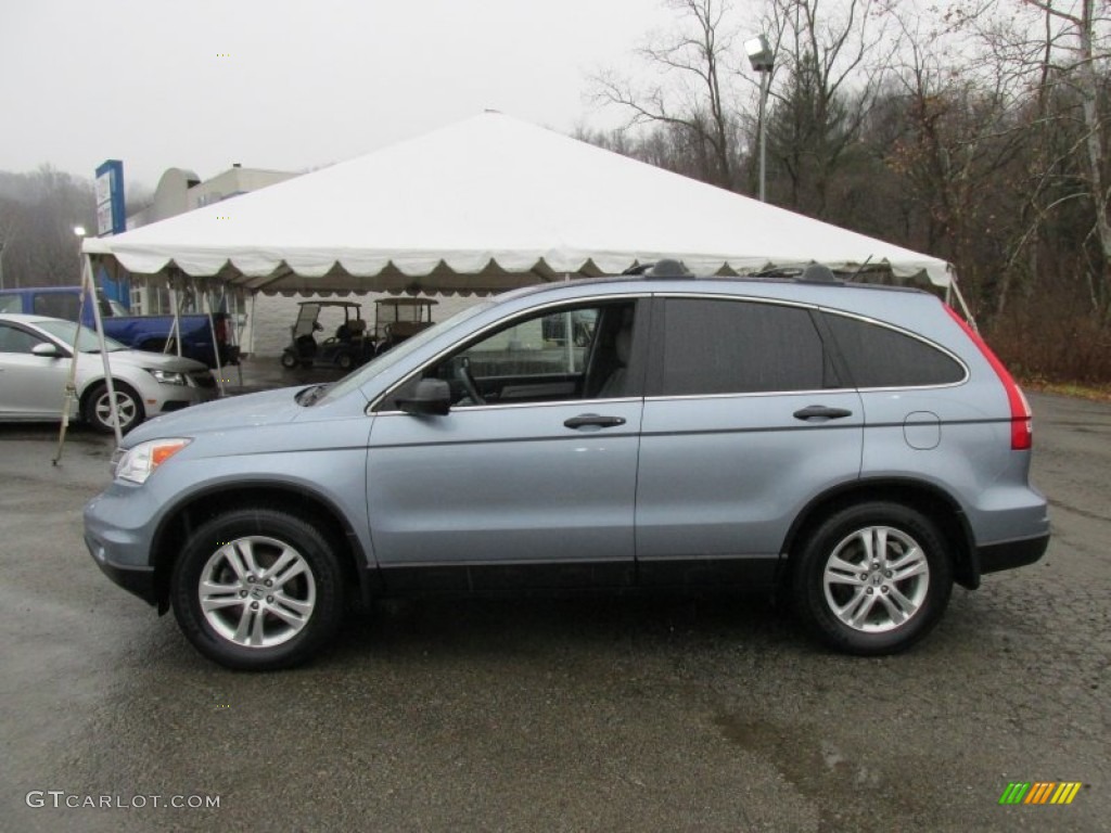 2011 CR-V EX 4WD - Glacier Blue Metallic / Gray photo #2